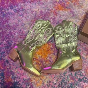 Metallic Cowboy Boots